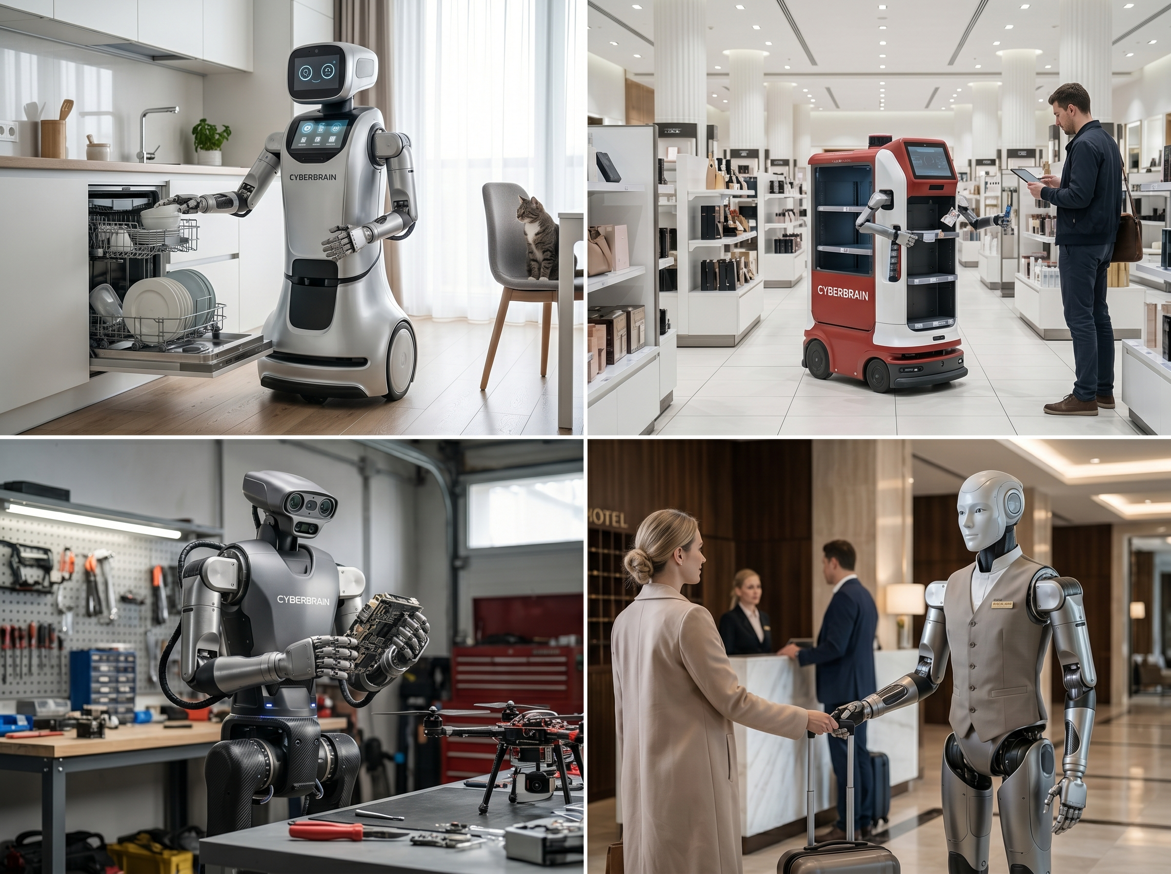 General-purpose household and service robots